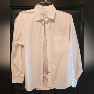 Perry Ellis Portfolio dress shirt, 16 34-35, white